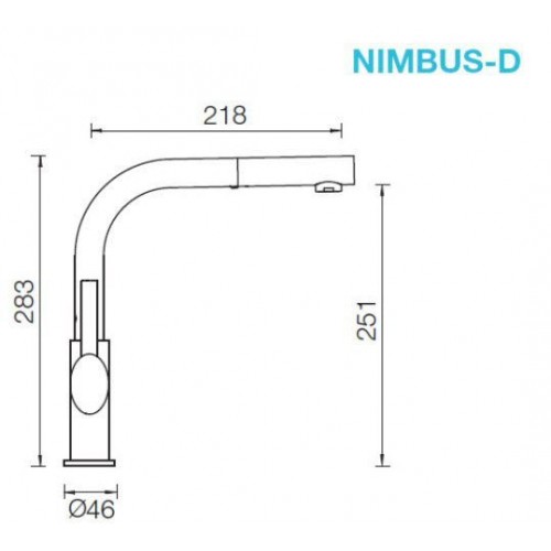Смеситель Schock Nimbus-D Сristadur хром/поларис