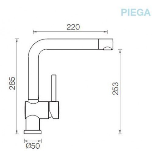 Смеситель Schock Piega Сristadur хром/поларис