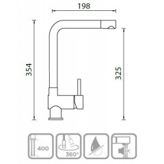 Смеситель Schock Pia Cristalite альпина