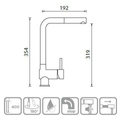 Смеситель Schock Pia-D Cristalite саббиа