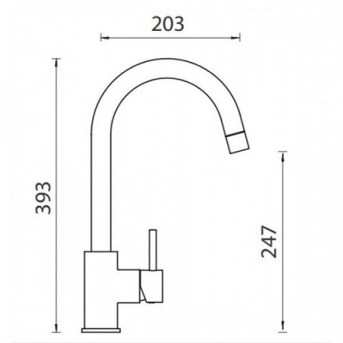 Смеситель Schock Plutos-D Cristalite лунный камень