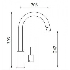 Смеситель Schock Plutos-D Cristalite альпина