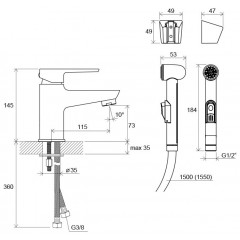 Смеситель Ravak BM 011.00