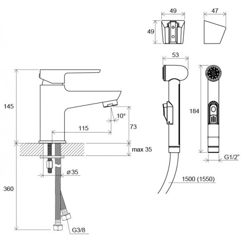 Смеситель Ravak BM 011.00