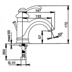 Смеситель Jacob Delafon Fairfax E72090