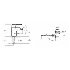 Смеситель Jacob Delafon Aleo+ E72316-CP