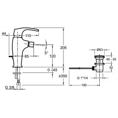 Смеситель Jacob Delafon Symbol E73680