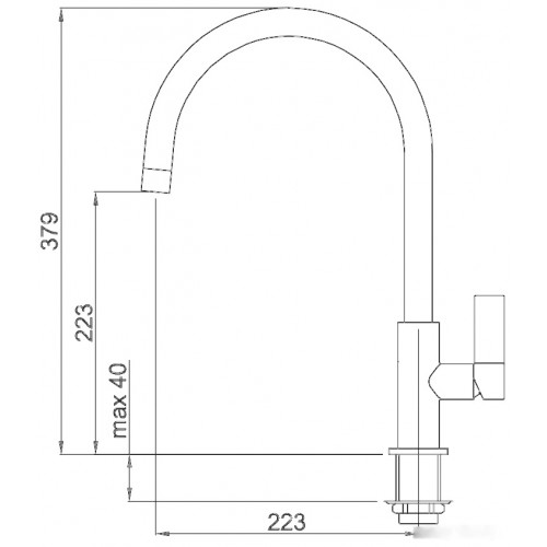 Смеситель Elleci Volta K43 Fango