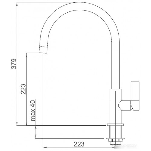 Смеситель Elleci Volta G43 Tortora