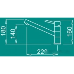 Смеситель Elleci Teseo Full Black G40