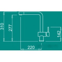 Смеситель Elleci Stream K73 Fumo