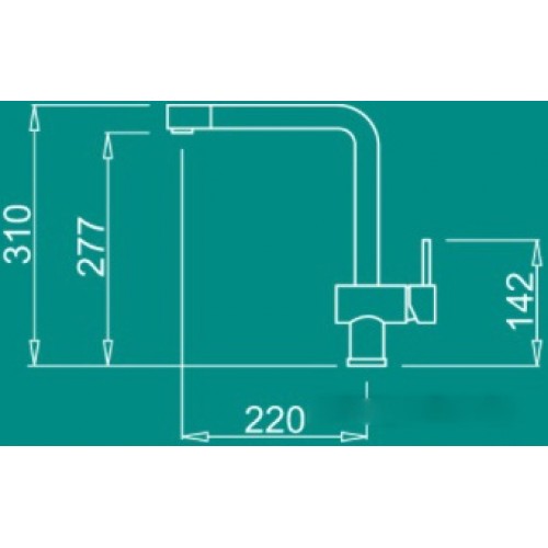 Смеситель Elleci Stream K73 Fumo