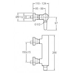 Смеситель Jacob Delafon Strayt E45370-CP