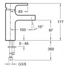 Смеситель Jacob Delafon Strayt E98339-CP