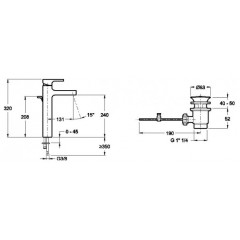 Смеситель Jacob Delafon Strayt E98340-CP