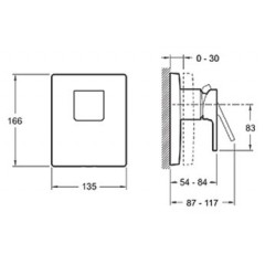 Смеситель Jacob Delafon Strayt E98632-CP + 98699D-NF