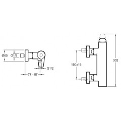 Смеситель Jacob Delafon Avid E97368-CP
