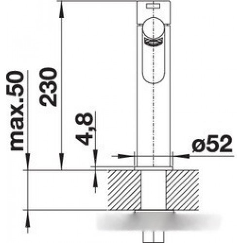 Смеситель Blanco Ambis 523118 (нержавеющая сталь)