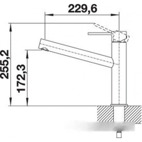 Смеситель Blanco Ambis 523118 (нержавеющая сталь)