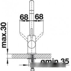 Смеситель Blanco Mili 525130 (серый беж)