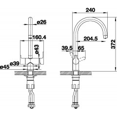 Смеситель Blanco Trima хром