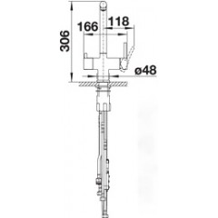 Смеситель Blanco Fontas-S II 525199 (нержавеющая сталь)