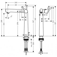 Смеситель Hansgrohe Talis S 72115000