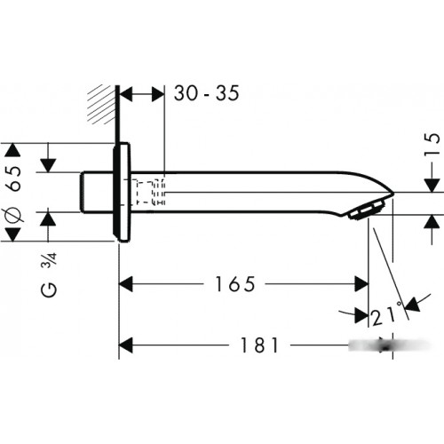 Смеситель Hansgrohe Metris 31494000