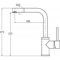 Смеситель AquaSanita Forte 5553 (бежевый)
