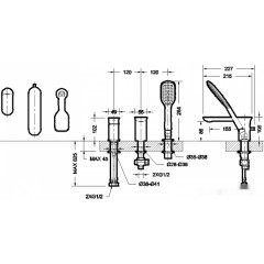 Смеситель Bravat Gina F565104C-2-ENG