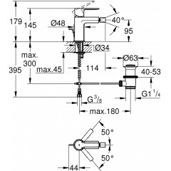 Смеситель Grohe Lineare New 33848001 для биде