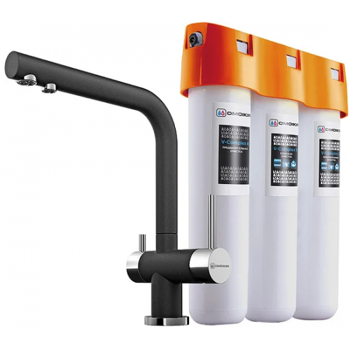 Смеситель Omoikiri Nagano BL 4047.8028 для кухонной мойки с фильтром