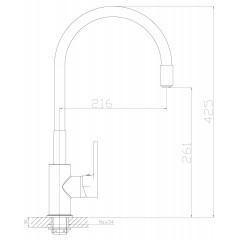 Смеситель Rossinka Silvermix Z Z35-35U-White для кухонной мойки