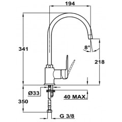 Смеситель Teka Inca Chrome