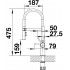 Смеситель Blanco Catris-S Flexo (черный/нерж. сталь)