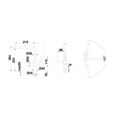 Смеситель Blanco Linus-S (Black Matte)