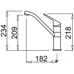 Смеситель Elleci Teseo Cromato