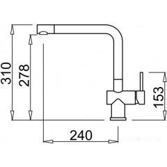 Смеситель Elleci Stream G48 Cemento