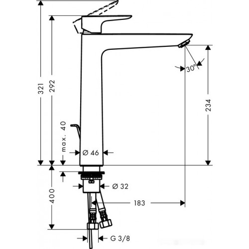 Смеситель Hansgrohe Talis E 71716000 (хром)