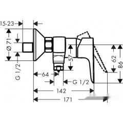 Смеситель Hansgrohe Talis E 71760000 (хром)