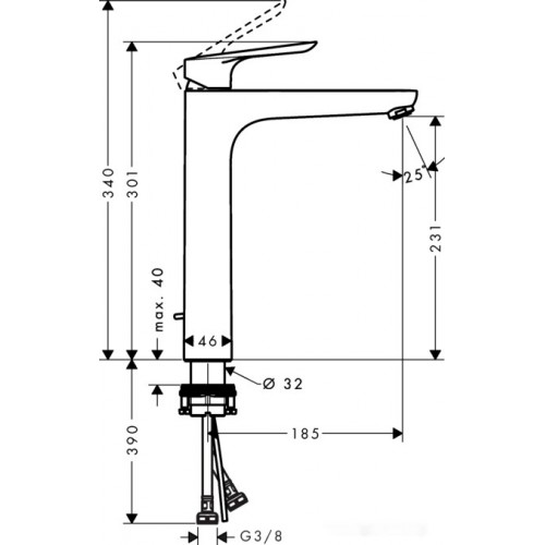 Смеситель Hansgrohe Logis E 71162000