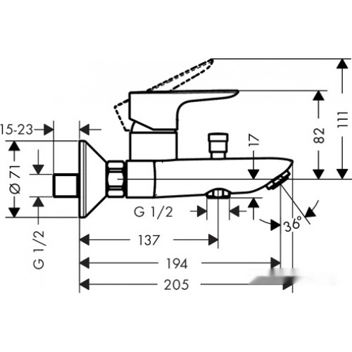 Смеситель Hansgrohe Talis E 71740000 (хром)