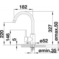 Смеситель Blanco MIDA черный 526145