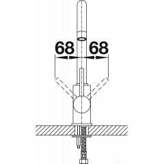 Смеситель Blanco MIDA черный 526145
