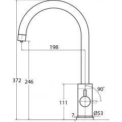 Смеситель AquaSanita Sabiaduo 2963 (бежевый)