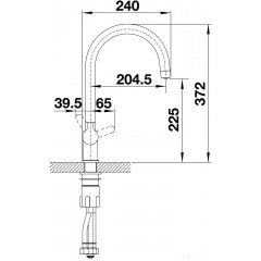 Смеситель Blanco TRIMA антрацит 526264