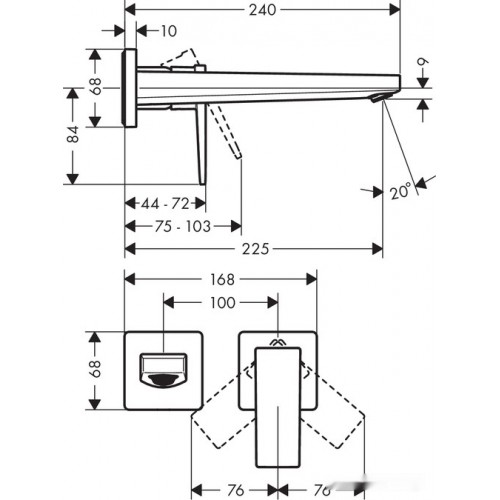 Смеситель Hansgrohe Metropol 32526700 (белый матовый)