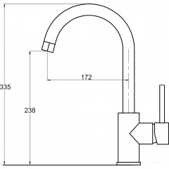 Смеситель AquaSanita Sabia 5523 (белый)