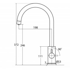 Смеситель AquaSanita Sabiaduo 2963 (Аргент)