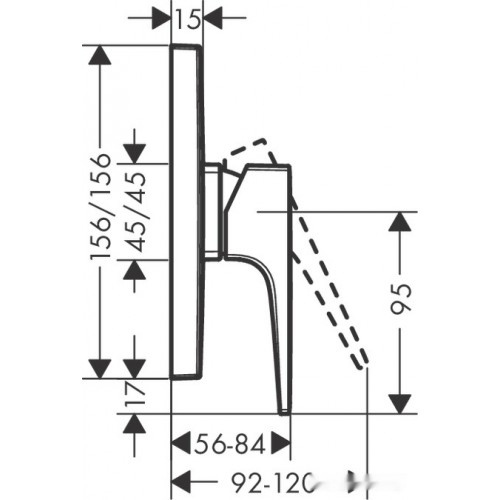 Смеситель Hansgrohe Metropol 32565140 (бронзовый)